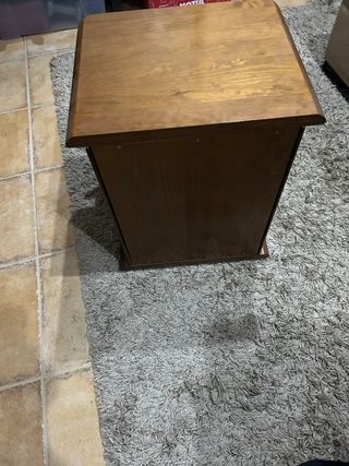 Mesita de noche madera maciza abeto