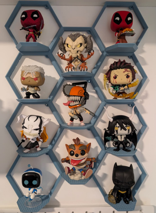 Expositor Pared Funko Pop Hexagonal