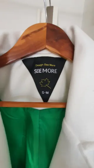 Abrigo largo SEE MORE blanco