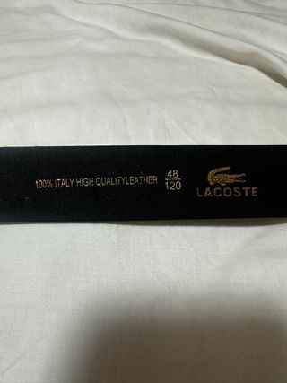 Cinturón Lacoste Cuero Negro 48/120
