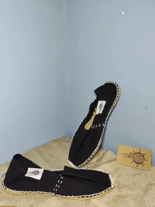 Alpargatas Tela Marinera Negras Unisex