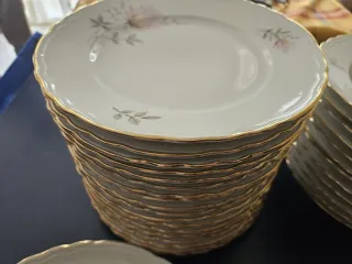 Servizio Porcellana Durken con Filo Oro