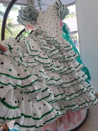 Vestido Flamenca Volantes Lunares