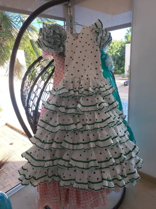 Vestido Flamenca Volantes Lunares