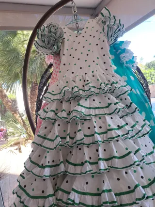 Vestido Flamenca Volantes Lunares