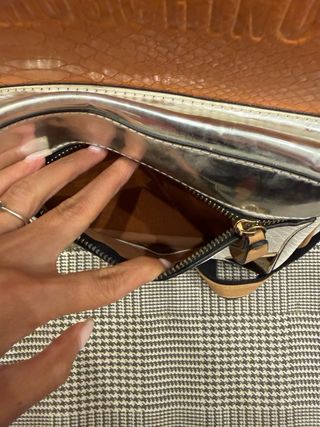 Zaino Moschino vintage Arancione e Argento