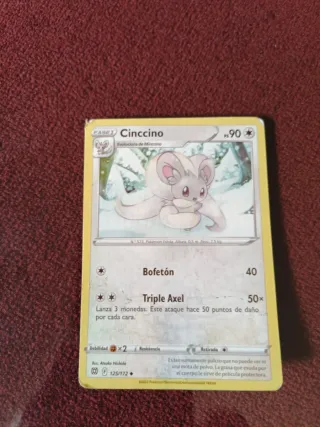 Carta Pokémon Cinccino Fase 1
