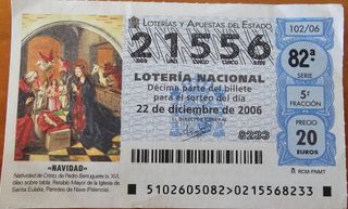 Lotería Nacional 22 Diciembre 2006