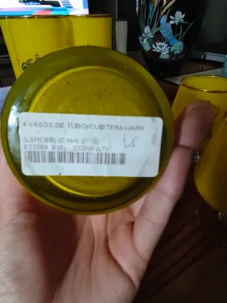 Set Bar Vintage Opalina y Oro - Años 60 (NUEVO)