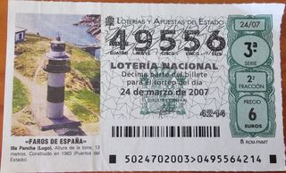 Lotería Nacional 24/07/2007
