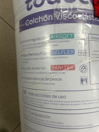 Todocama - Colchón viscoelástico, multicapa Ku