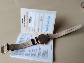 Reloj Sandoz Suizo Mujer Oro y Marrón