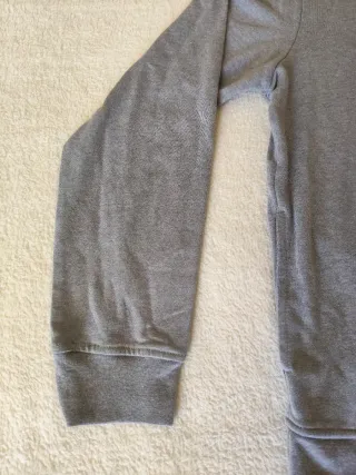 Sudadera Amazon Essentials Gris Cremallera Talla L