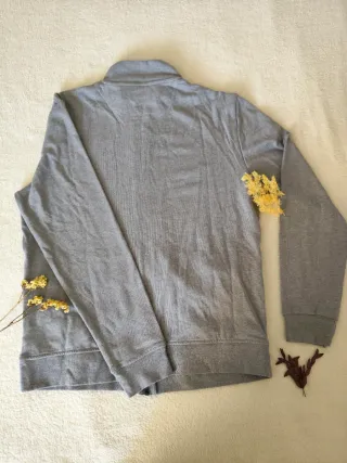 Sudadera Amazon Essentials Gris Cremallera Talla L