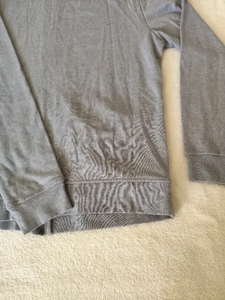 Sudadera Amazon Essentials Gris Cremallera Talla L