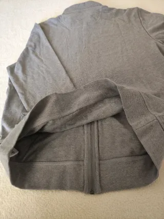 Sudadera Amazon Essentials Gris Cremallera Talla L