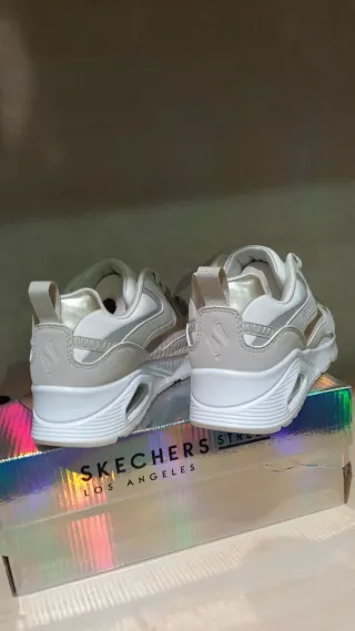 Skechers donna bianco/beige tg 36