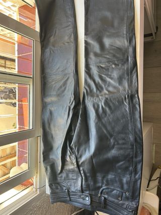 Pantalón de cuero para moto talla 56