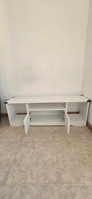 Mueble TV blanco 120 cm