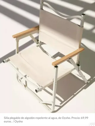 Sedia da spiaggia retrò verde Oysho