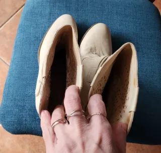 Botas cowboy piel Nero Giardini T38 beige