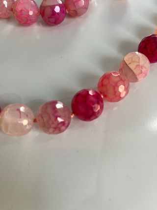 Conjunto Cuarzo Rosa y Plata