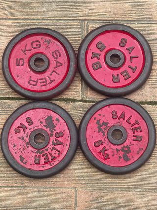 4 Discos Mancuernas 5 kg Salter 30mm