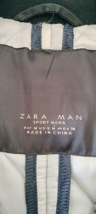 Giubbotto Zara Nero Taglia M Uomo