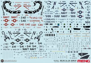 Maqueta Boeing EA-18G Growler Meng LS-014 1/48