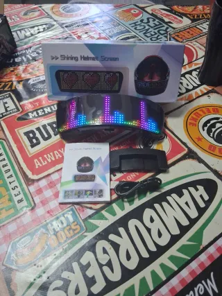 Pantalla LED para Casco de Moto
