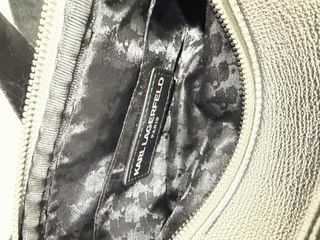 Bandolera Karl Lagerfeld Plata y Negro