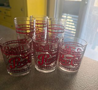 Set 5 Bicchieri Pepsi Cola Vintage