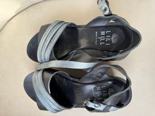 Sandalias Miel Plataforma Cuña