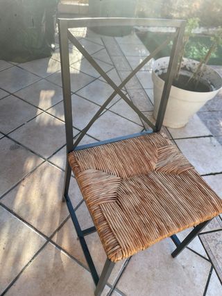 Sillas Ikea Metal y Mimbre Granas