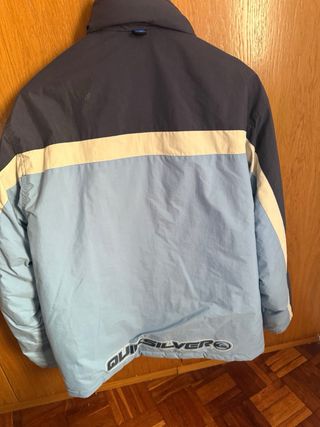 Chaqueta Quiksilver azul y blanco talla L