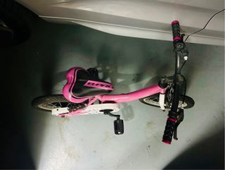 Bicicleta infantil rosa