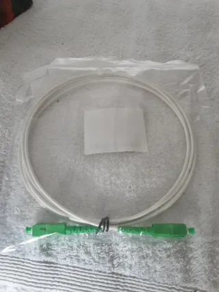 Cable Fibra Óptica SC/APC-SC/APC 2M Blanco