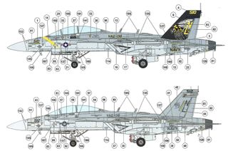 Maqueta Boeing EA-18G Growler Meng LS-019 1/48