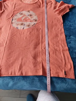 Camiseta Quiksilver Talla XL Floral Naranja Rosa
