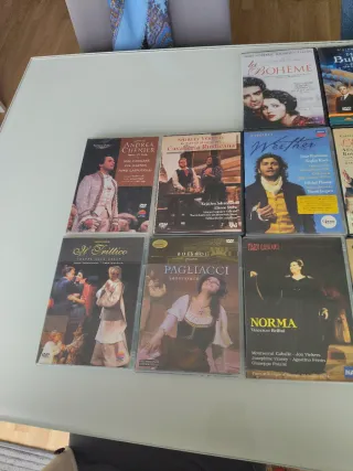 Lote de 10 DVDs de Ópera Clásica