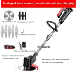 DESBROZADORA INALÁMBRICA RECARGABLE DOS BATERÍAS.