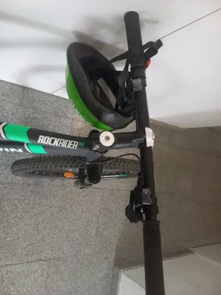 Bicicleta B'Twin Rockrider Negra/Verde