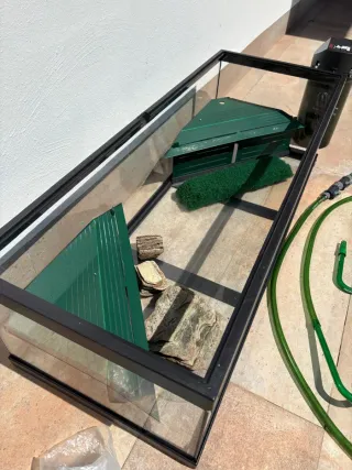 Acuario tortugas grande con filtro