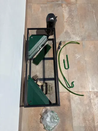 Acuario tortugas grande con filtro