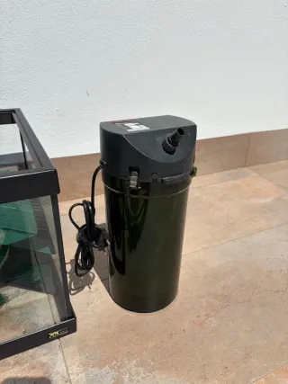 Acuario tortugas grande con filtro