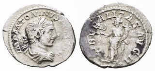 Denario Romano Heliogábalo MONEDA DE PLATA