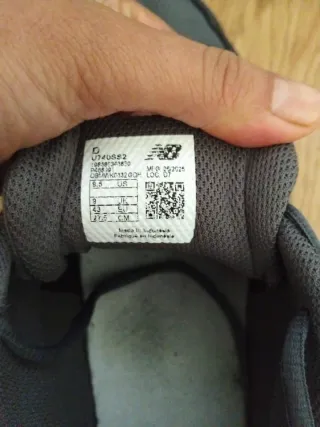 Zapatillas New Balance Hombre Negras/Gris