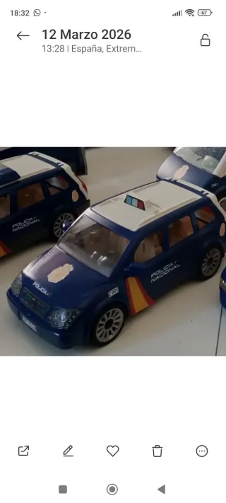 Furgoneta y coche Policía Nacional Playmobil