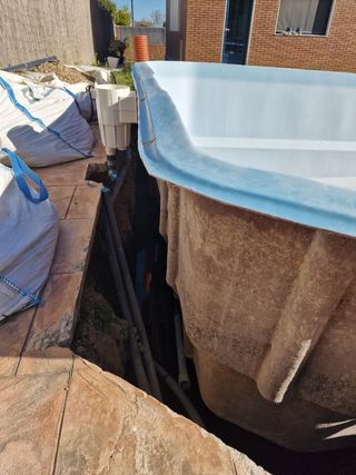 Piscina de fibra de vidrio