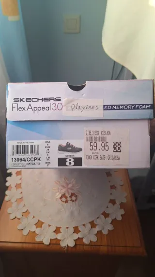 Zapatillas Skechers Flex Appeal 3.0 Gris/Rosa